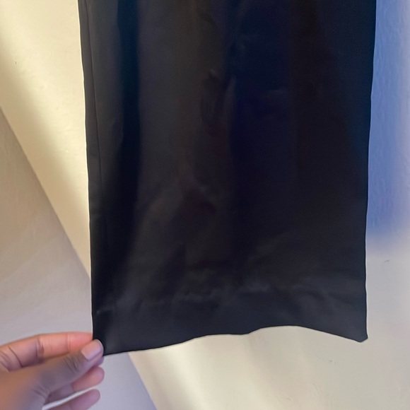 Milly Hammered Satin Track Black Pant Size 0 NWT - Picture 5 of 7